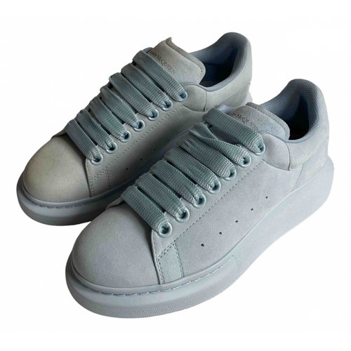 Pre-owned Alexander Mcqueen Oversize Trainers In Blue