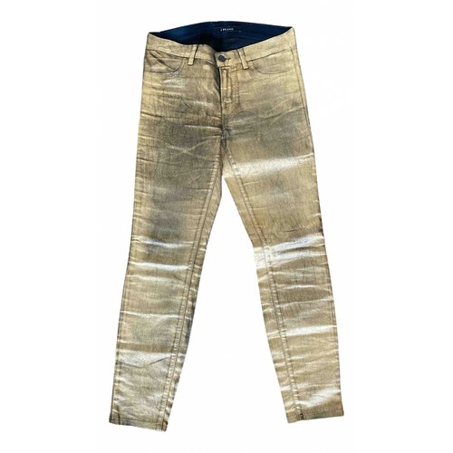 Pre-owned J Brand Slim Pants In Gold
