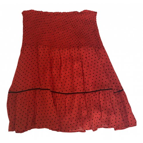 Pre-owned Ganni Spring Summer 2020 Mini Skirt In Red