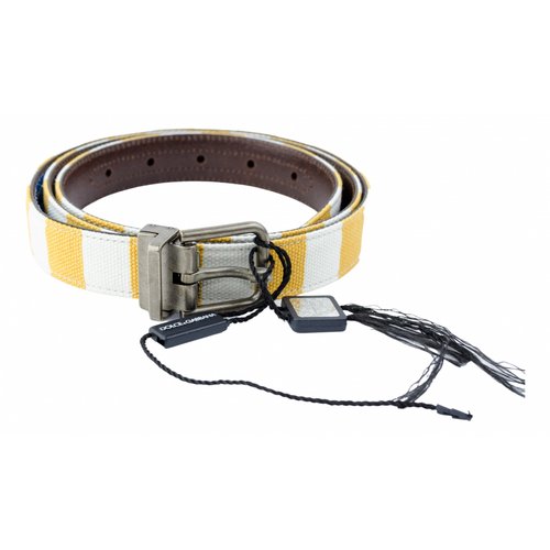 Pre-owned Dolce & Gabbana Leather Belt In Multicolour