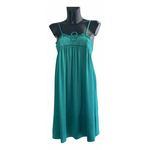 Pre-owned See By Chloé Silk Mid-length Dress In Green