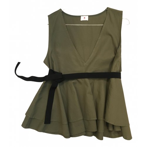 Pre-owned Warm Camisole In Green