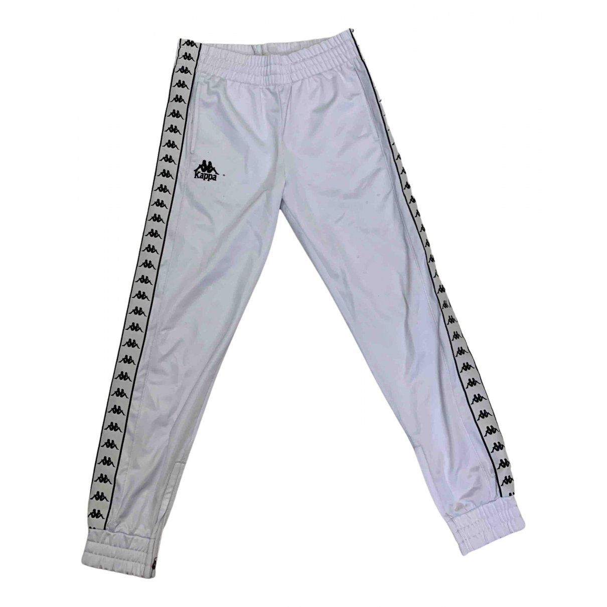 Pre-owned Kappa Trousers In White 