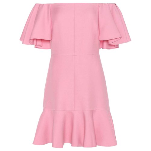 Pre-owned Valentino Silk Mini Dress In Pink