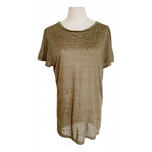 Pre-owned Isabel Marant Linen Top In Green
