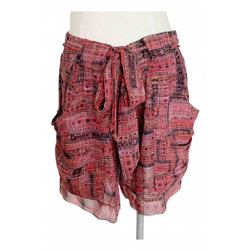 Pre-owned Isabel Marant Silk Shorts In Red