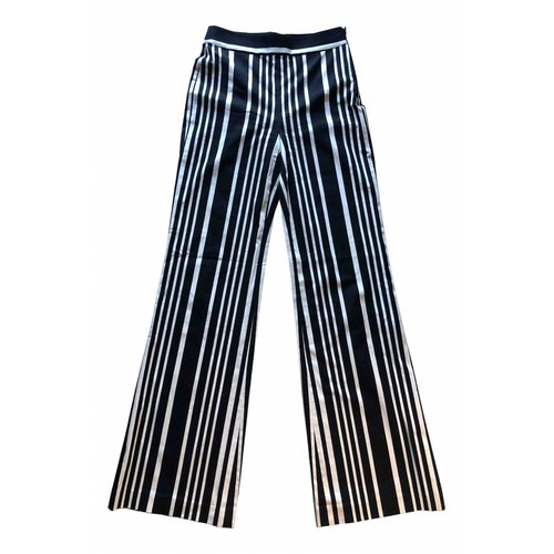 Pre-owned Alice And Olivia Straight Pants In Black