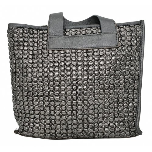 Pre-owned Furla Leather Handbag In Grey