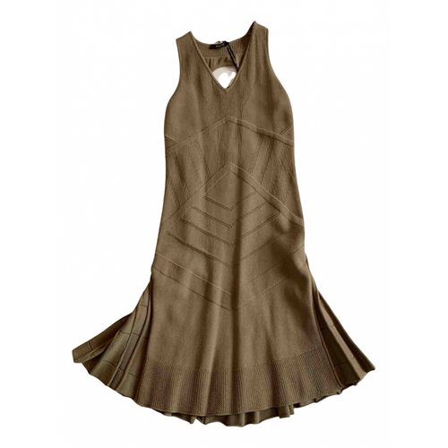 Pre-owned Versace Dress In Brown
