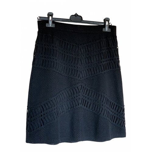 Pre-owned Dkny Mid-length Skirt In Black