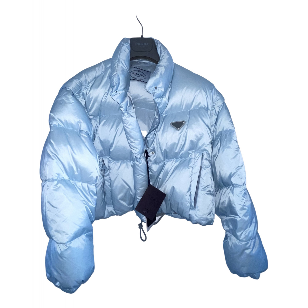 Pre-owned Prada Puffer In Blue | ModeSens