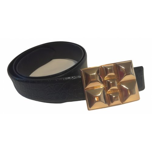 Pre-owned Orciani Leather Belt In Black