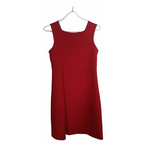 Pre-owned Agnès B. Wool Dress In Red