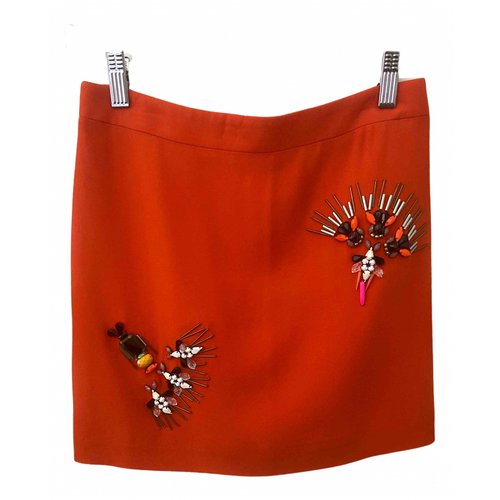 Pre-owned Stella Mccartney Mini Skirt In Orange