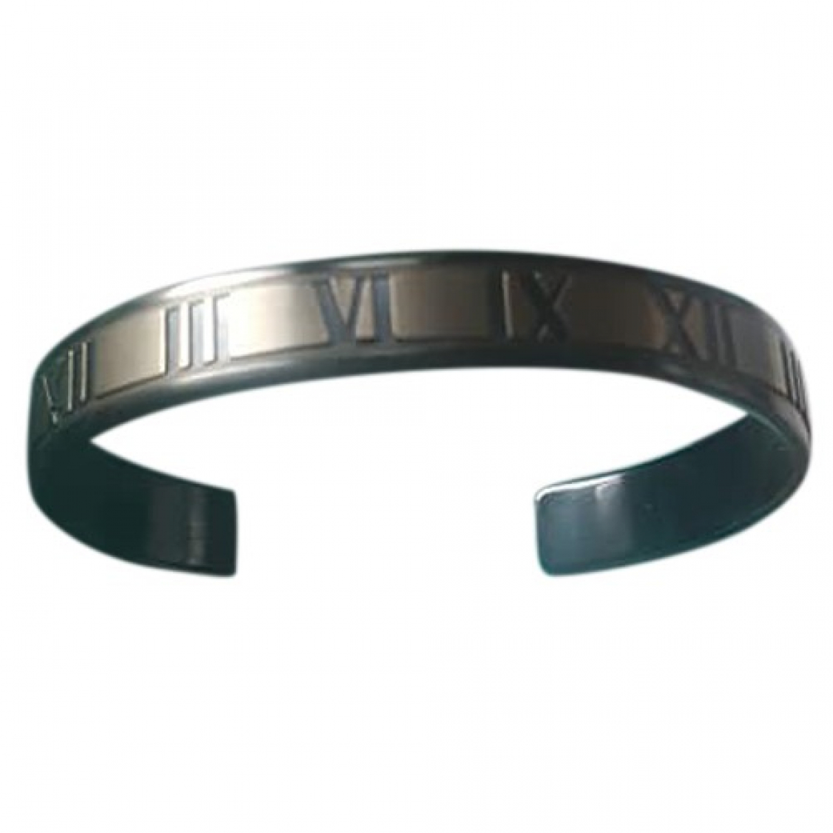 Atlas Silver Bracelet In Black 