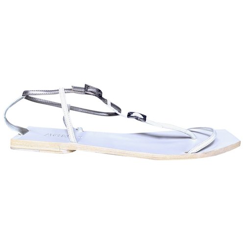 Pre-owned Acne Studios Leather Sandal In White