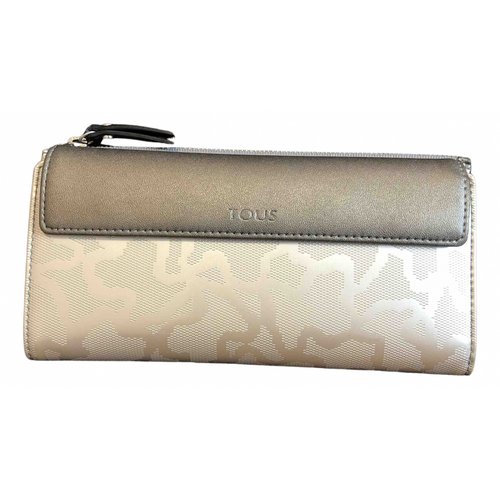 Pre-owned Tous Vegan Leather Purse In Silver