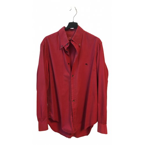 Pre-owned Etro Polo Shirt In Red