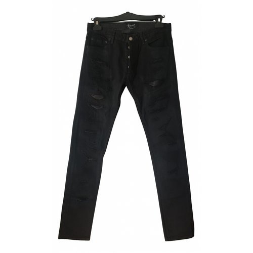 Pre-owned Fagassent Slim Jean In Black