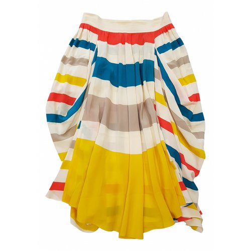 Pre-owned Marc By Marc Jacobs Silk Mid-length Skirt In Multicolour