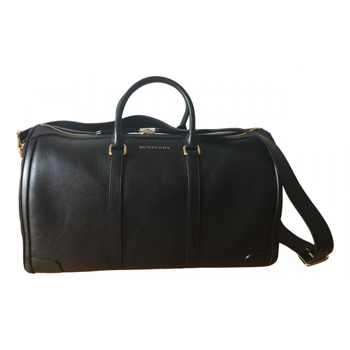 burberry leather travel bag