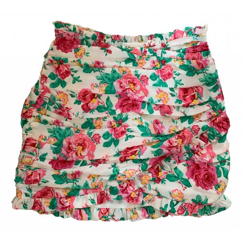 Pre-owned For Love & Lemons Mini Skirt In Multicolour