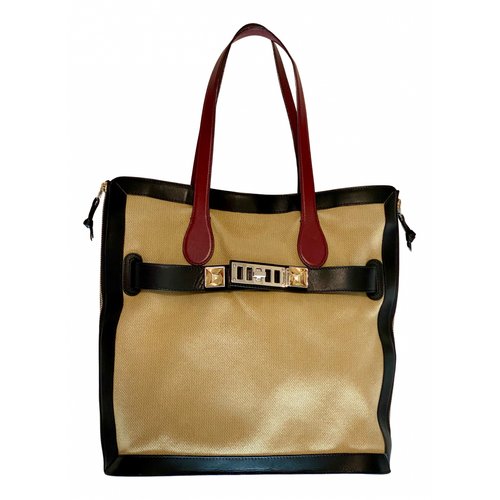 Pre-owned Proenza Schouler Ps1 Large Leather Tote In Multicolour