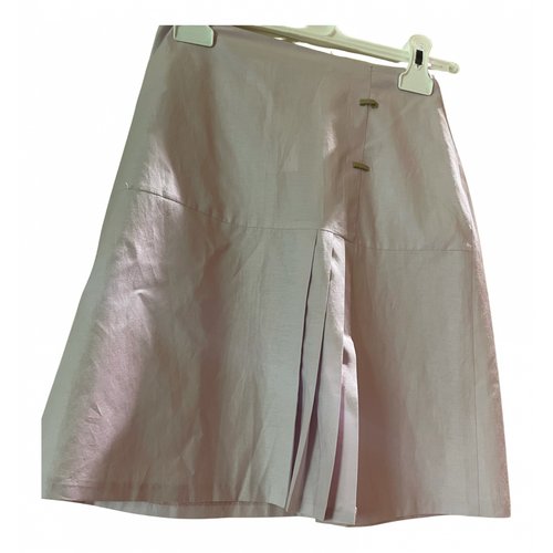 Pre-owned Les Prairies De Paris Skirt In Grey