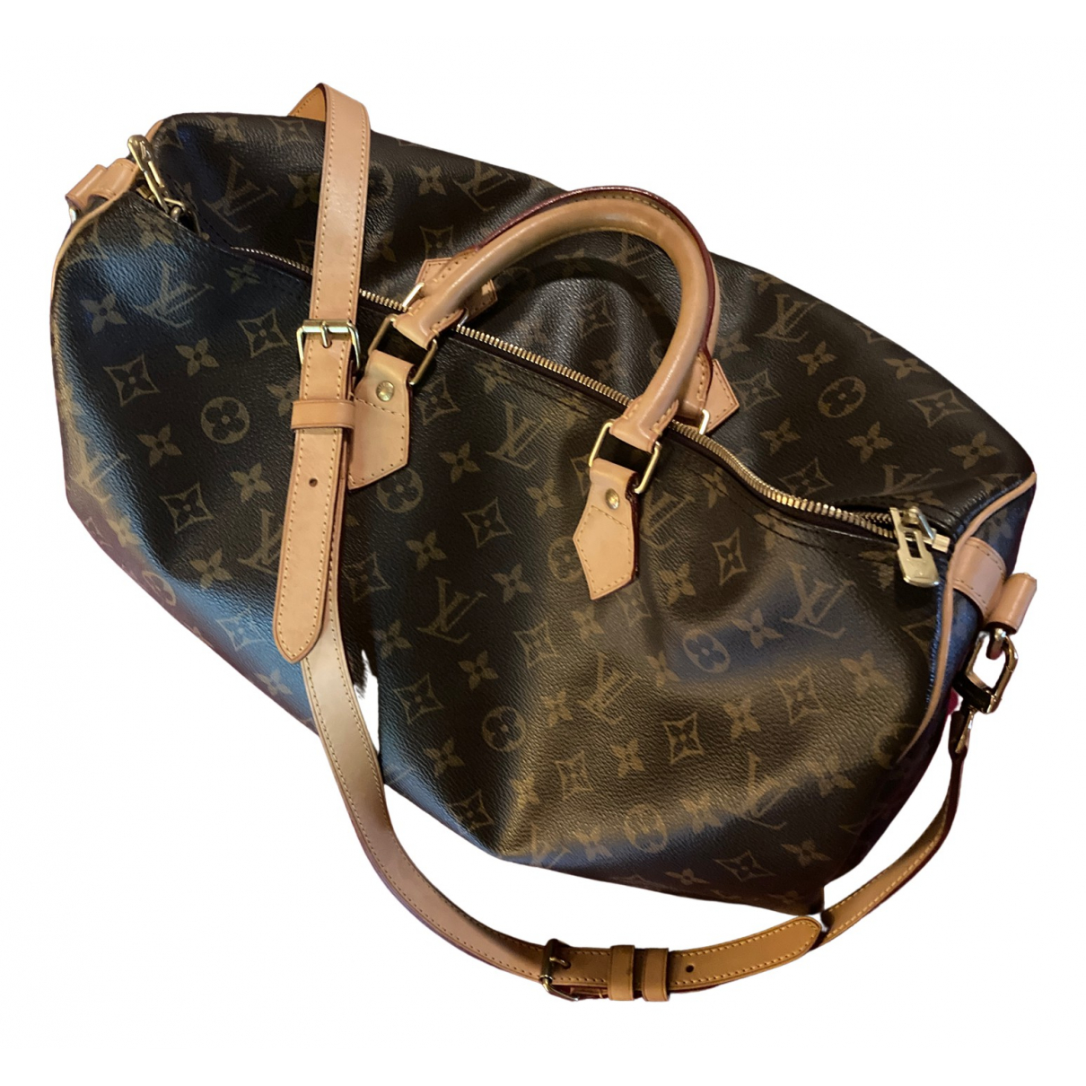 Pre-owned Louis Vuitton Speedy Bandouliã¨re Leather Handbag In Brown |  ModeSens