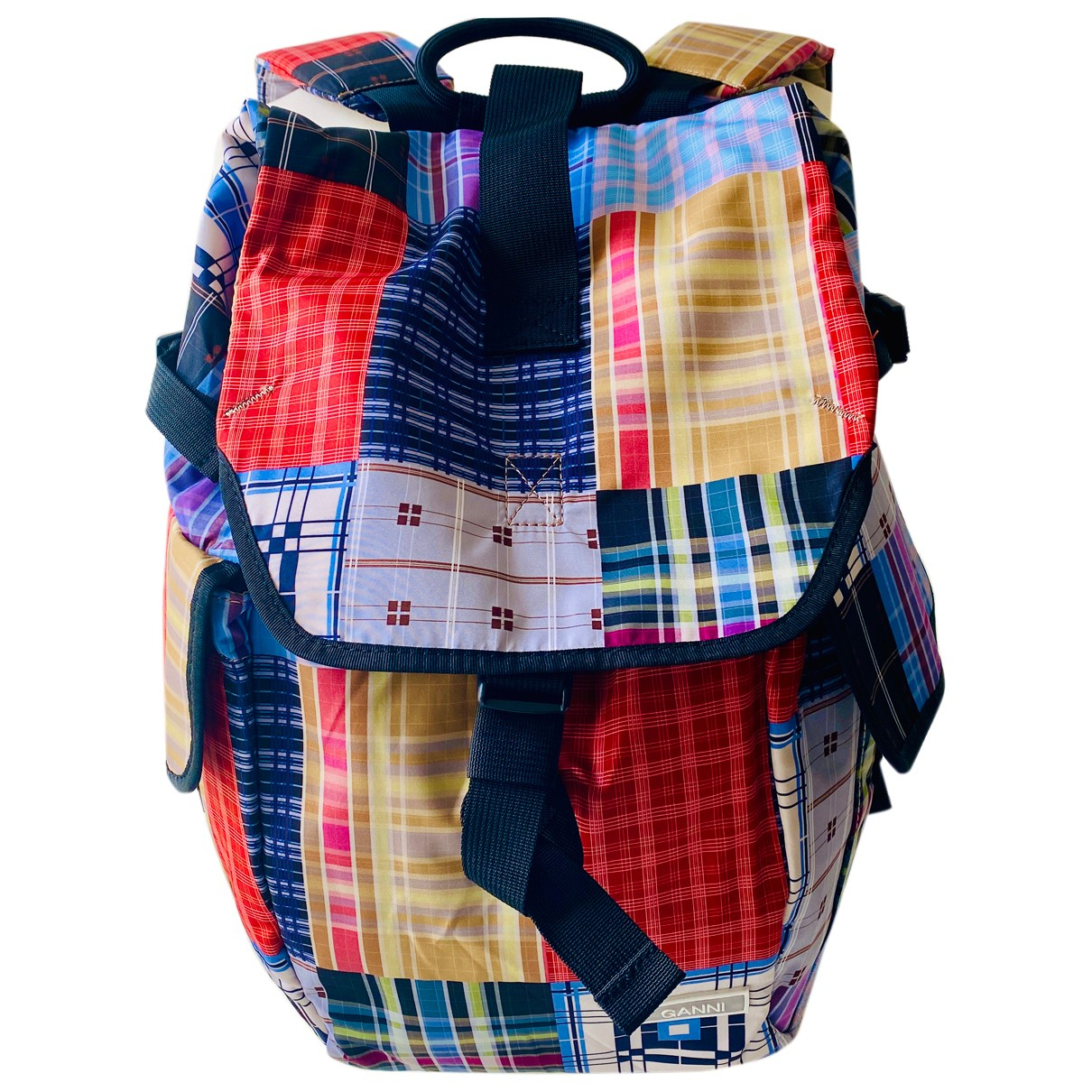 Pre-owned Ganni Backpack In Multicolour 