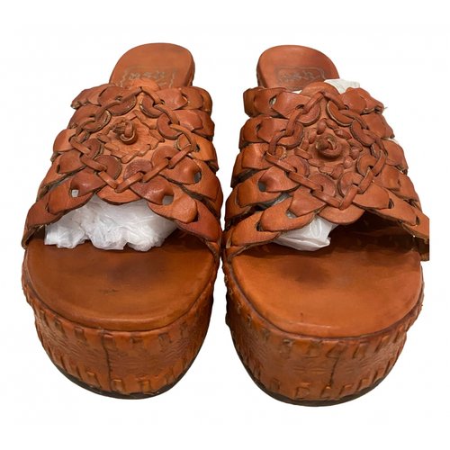 Pre-owned Ash Leather Sandals In Brown