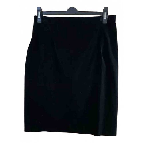 Pre-owned Dkny Wool Skirt Suit In Black