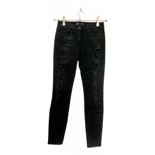 Pre-owned 3x1 Slim Jeans In Black