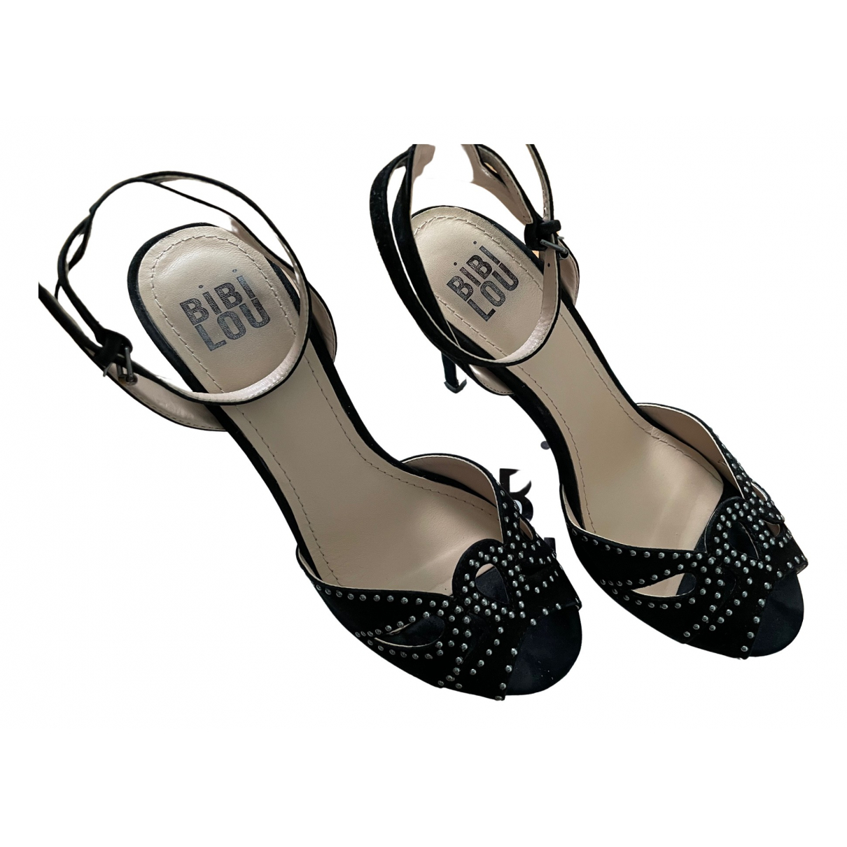 shoes women BIBI LOU sandals black textile BH186 - ZOOODE.COM