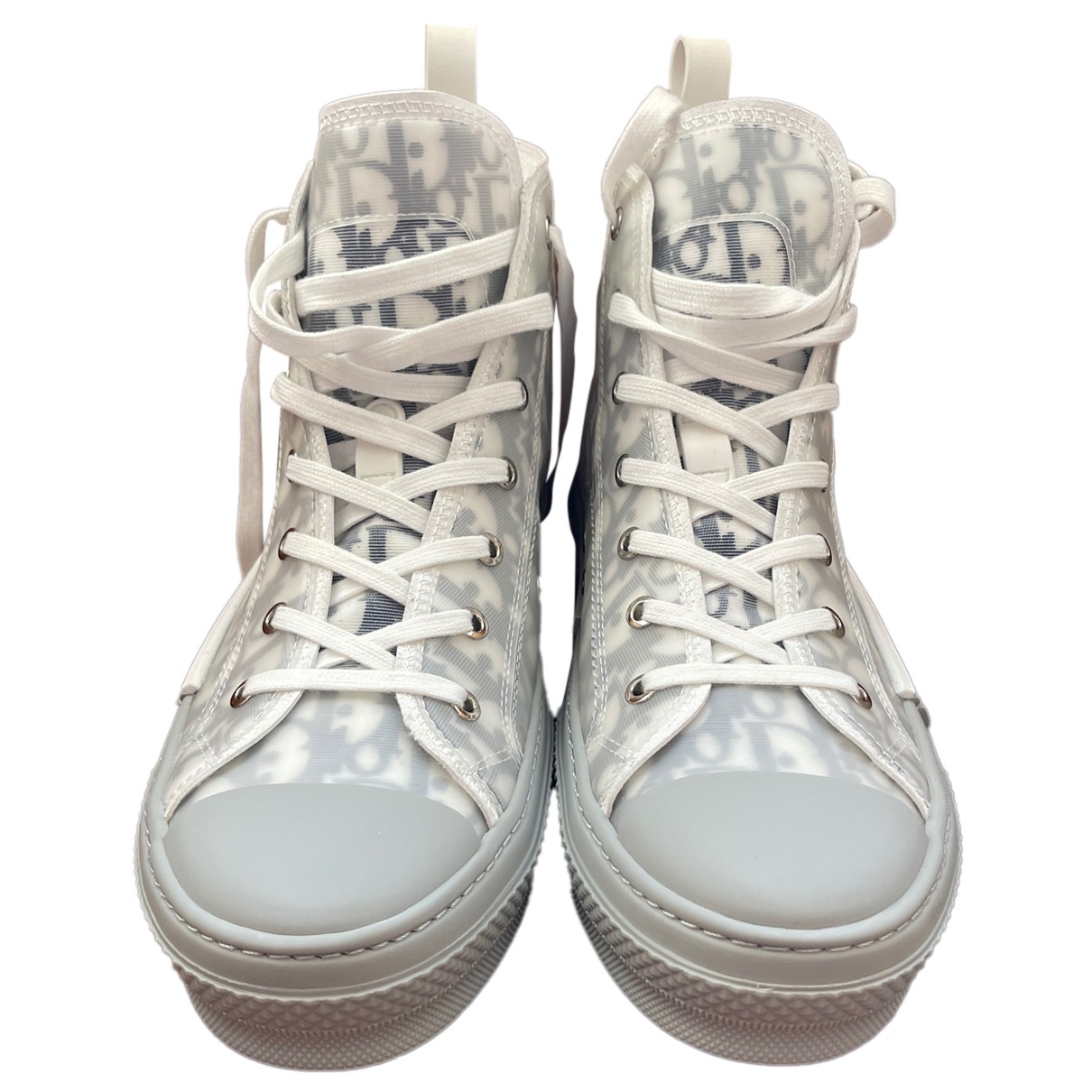 Pre-owned Dior B23 High Trainers In Grey | ModeSens