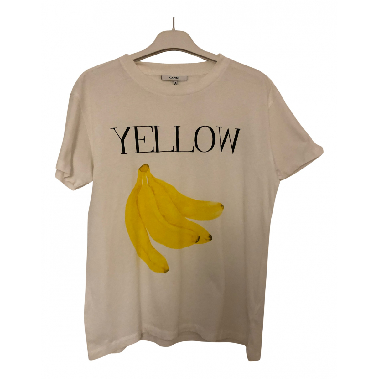 ganni banana t shirt