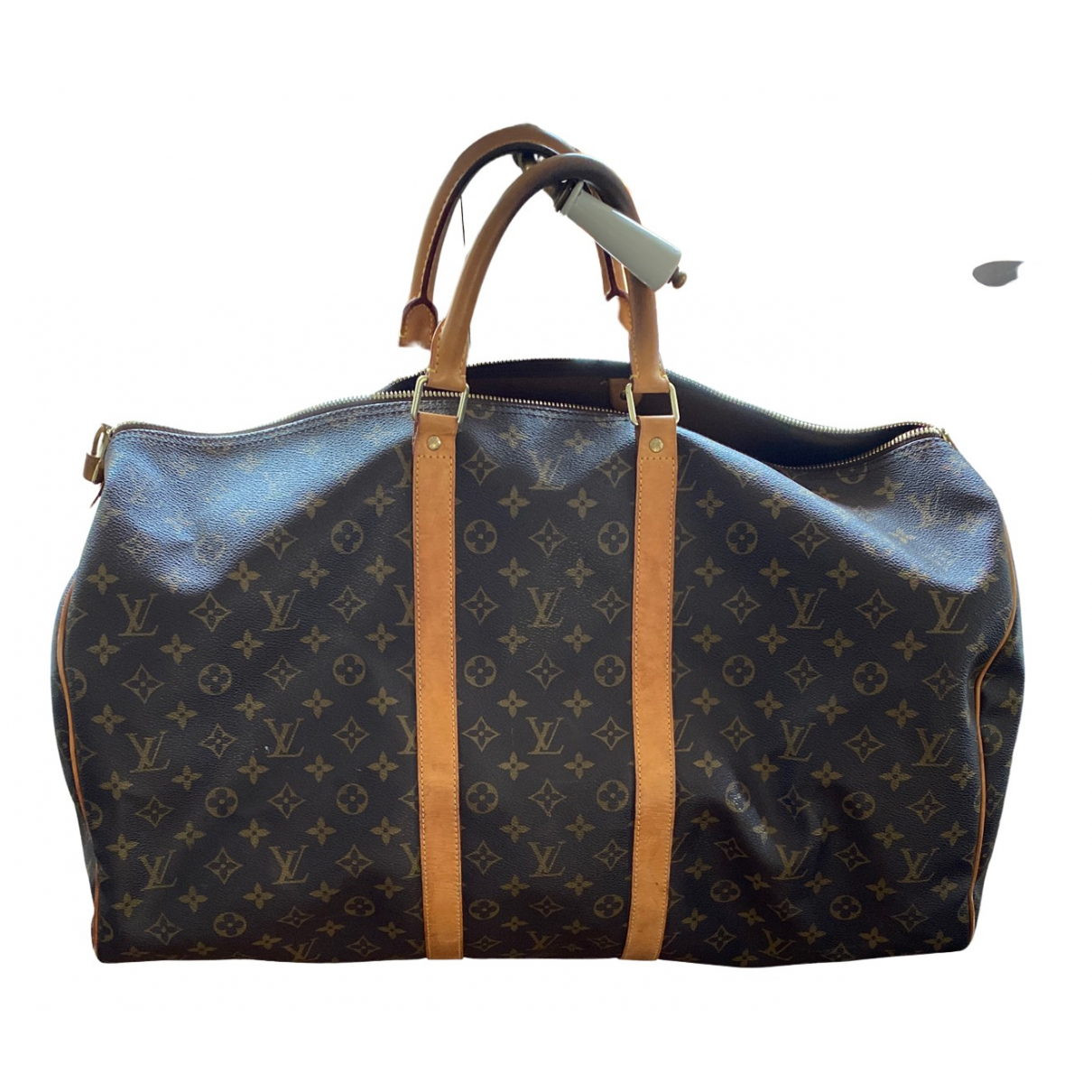 Pre-owned Louis Vuitton Keepall Leather 