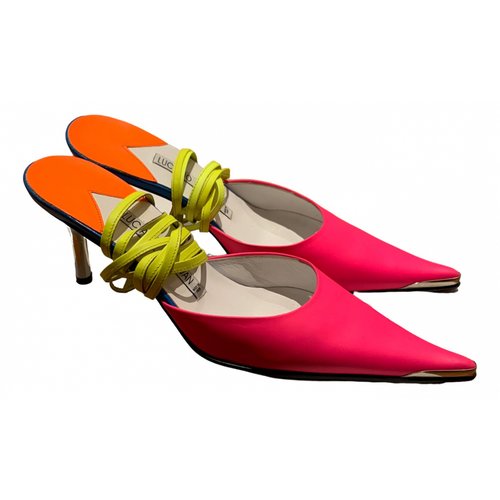 Pre-owned Luciano Padovan Leather Heels In Pink