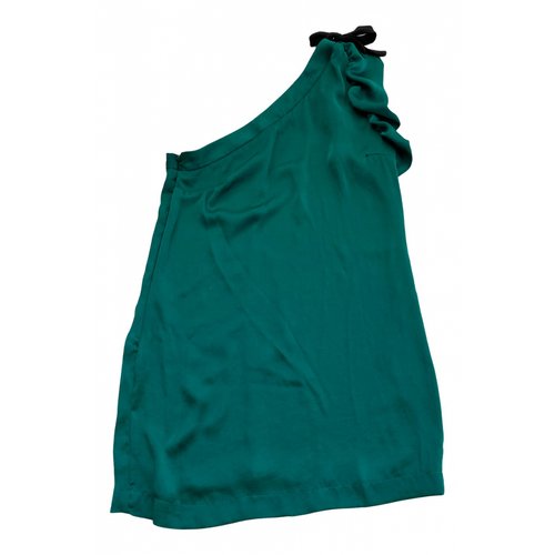 Pre-owned Jucca Silk Dress In Green