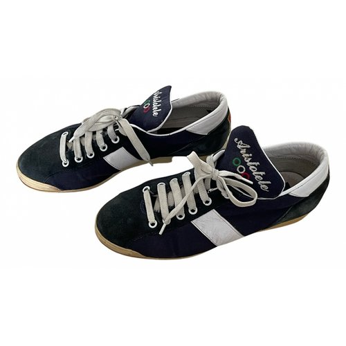 Pre-owned Serafini Cloth Trainers In Blue