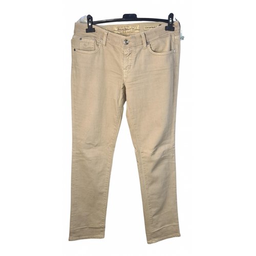 Pre-owned Jacob Cohen Trousers In Beige