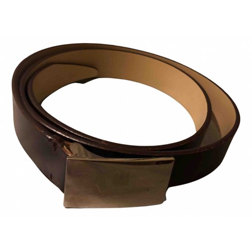 Pre-owned Aquascutum Leather Belt In Brown