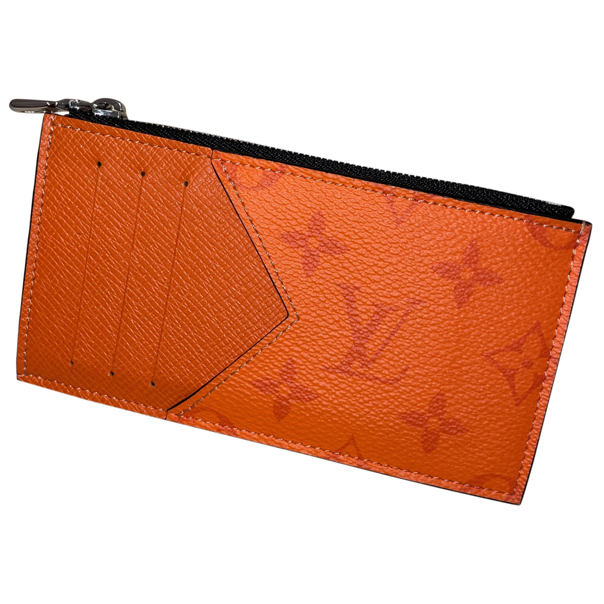 louis vuitton coin card holder orange