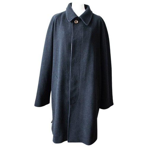 Pre-owned Trussardi Wool Coat In Anthracite