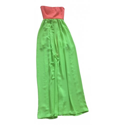 Pre-owned Aqaq Maxi Dress In Green