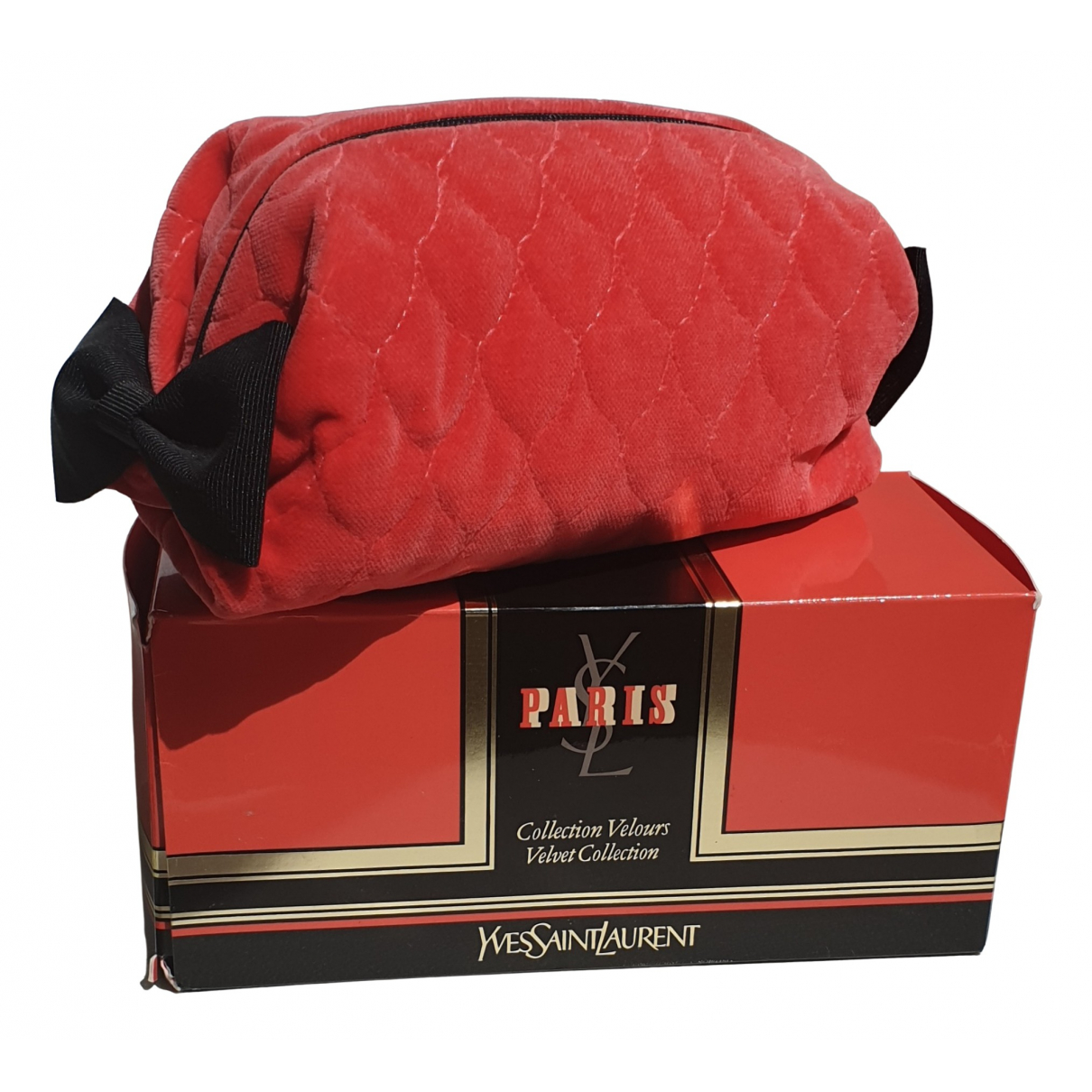 Yves Saint Laurent Velvet clutch bag 