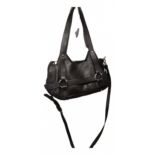 Pre-owned Azzaro Leather Handbag In Black