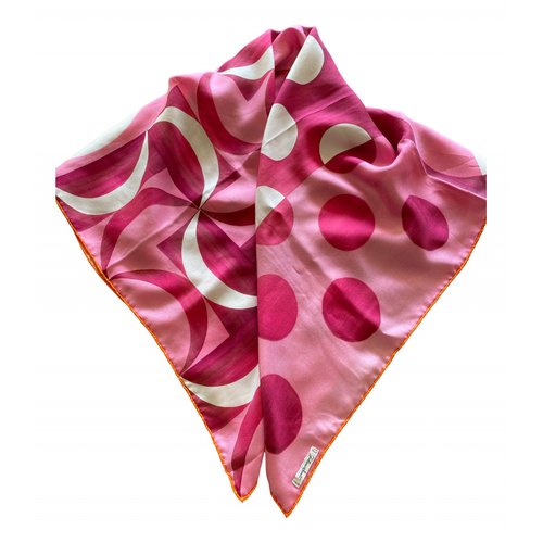 Pre-owned Faliero Sarti Silk Handkerchief In Pink