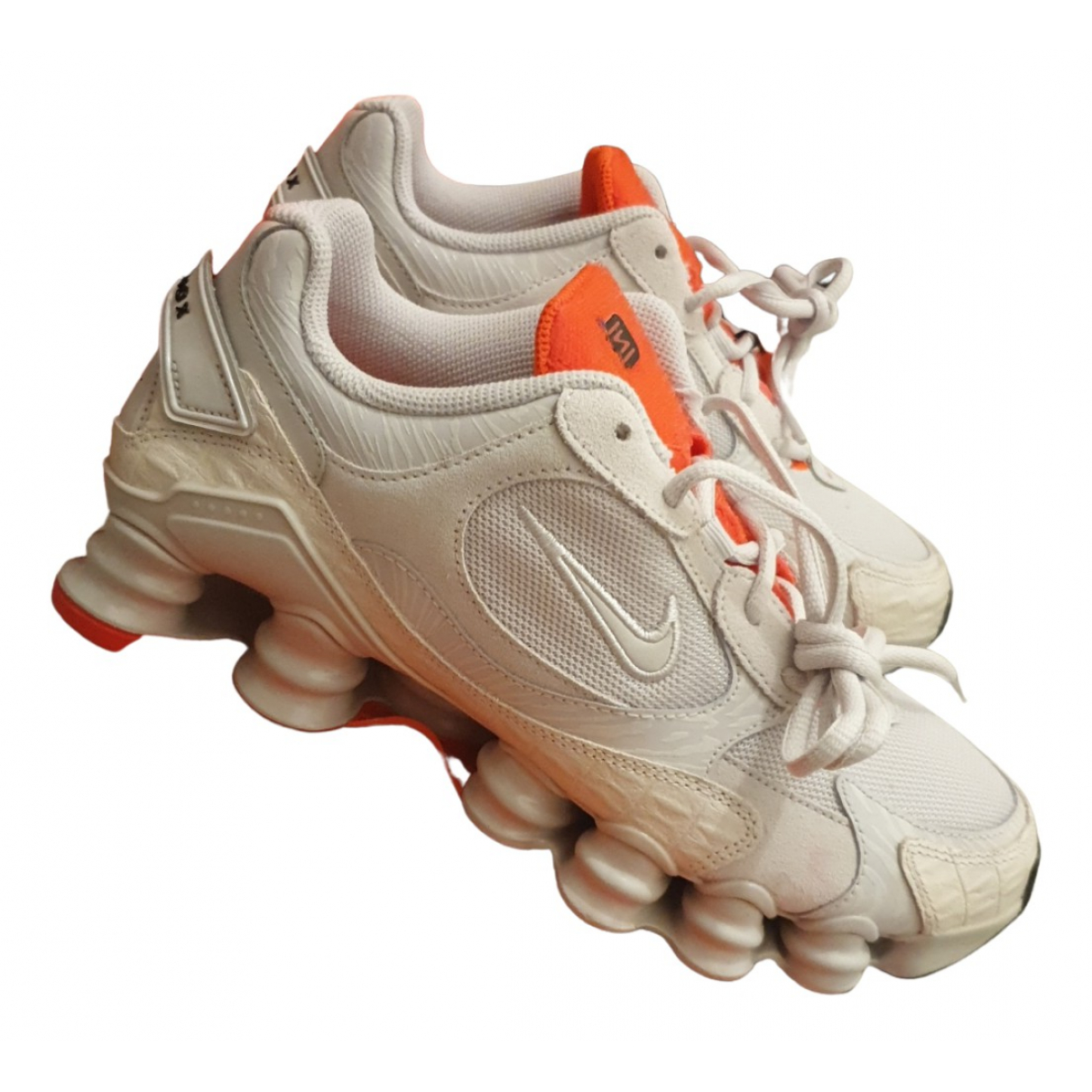 Pre-owned Nike Shox Trainers In Beige | ModeSens