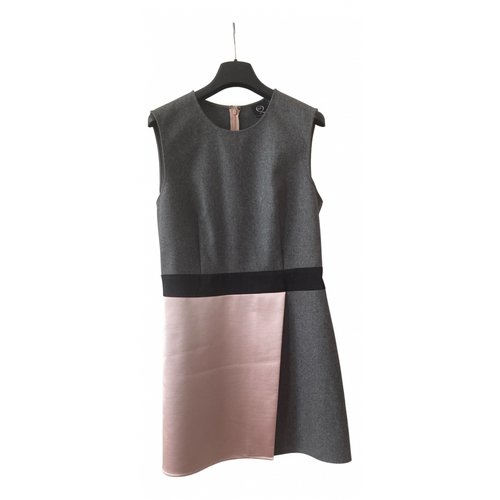 Pre-owned Mcq By Alexander Mcqueen Wool Mid-length Dress In Multicolour